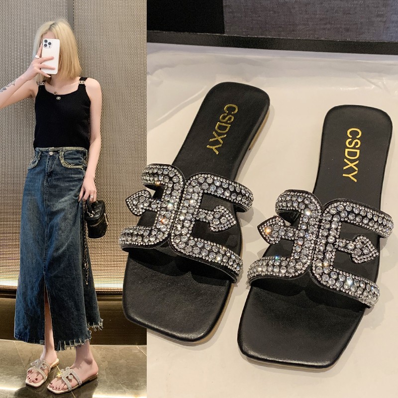 shoeswomen夏季新款水钻