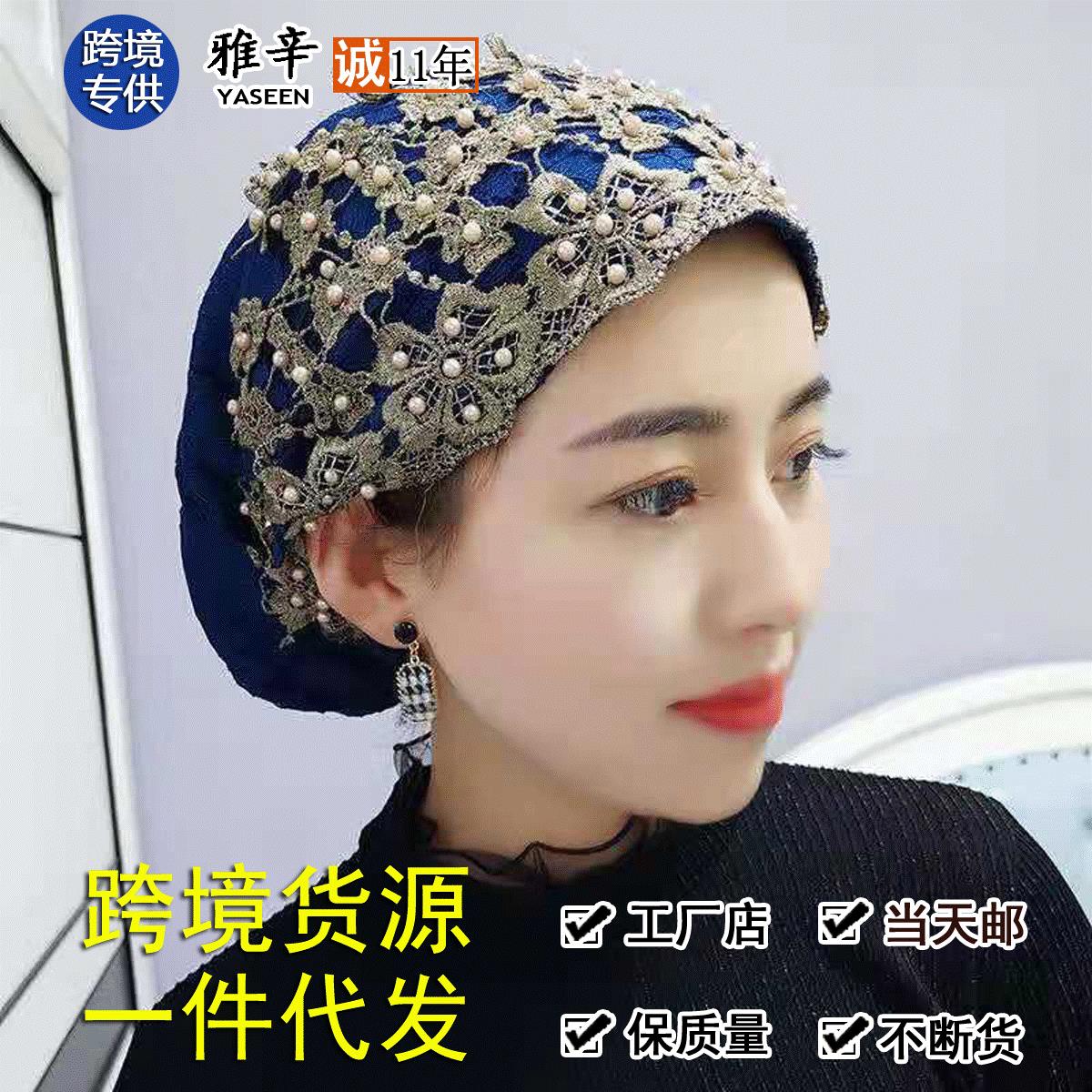 头巾新款薄款纱巾复古绣