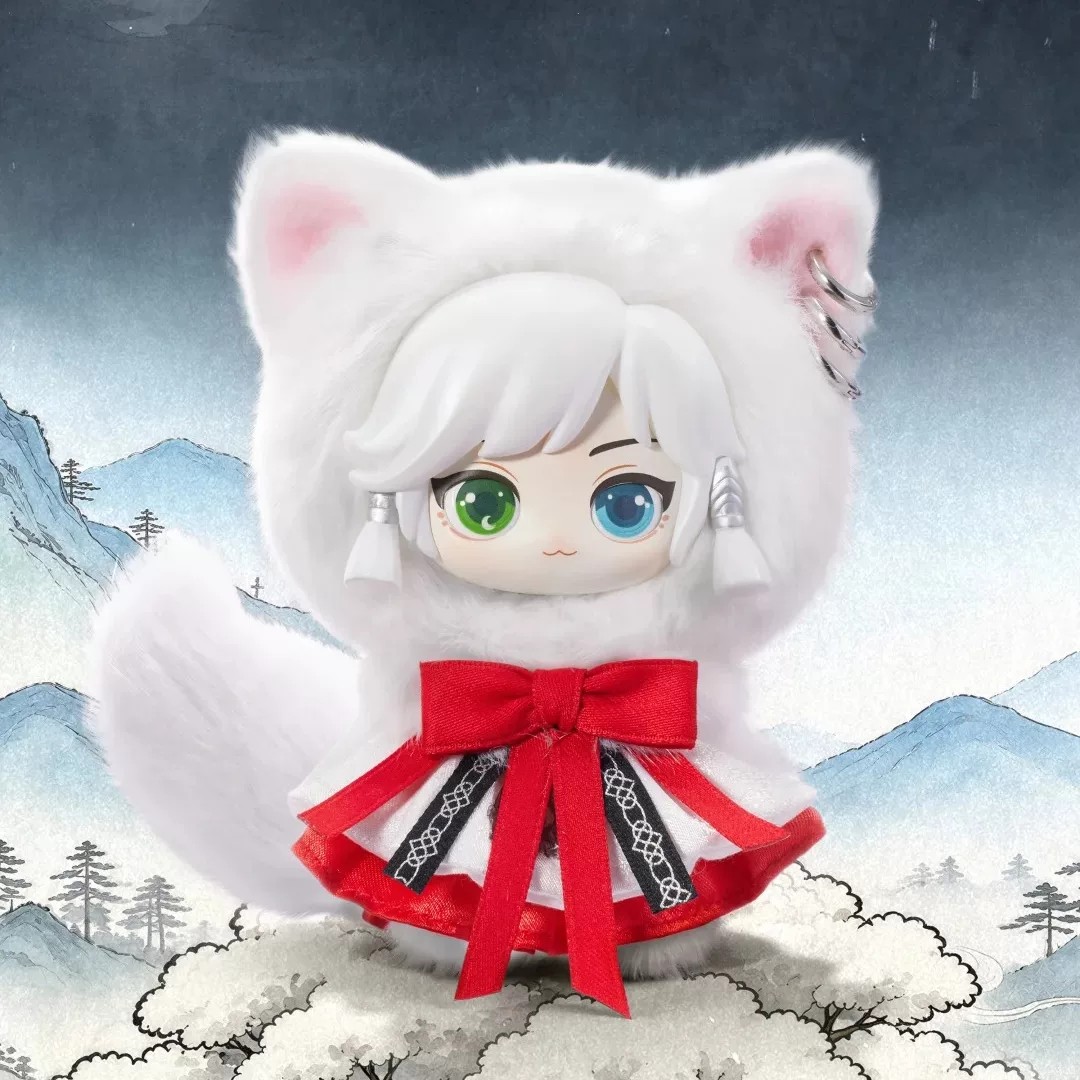 官方正品MINISO凡人修仙传动画灵契兽元纲系列搪胶毛绒盲盒挂件女