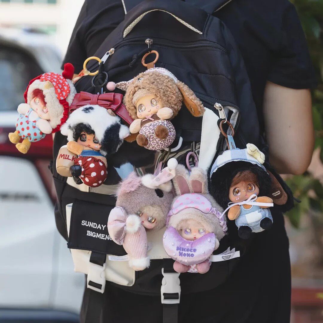 现货正品MicocoNono Baby不熬夜系列毛绒盲盒挂件可爱公仔礼物女