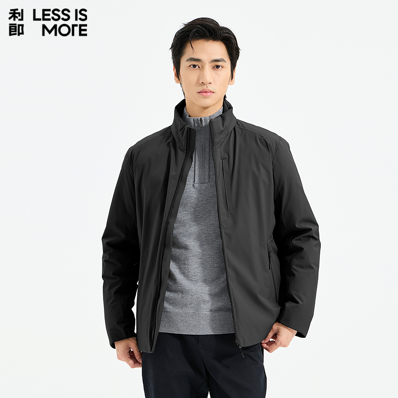 【商羽鲜绒】利郎青年商务羽绒服2025冬季时尚休闲保暖抗寒外套男