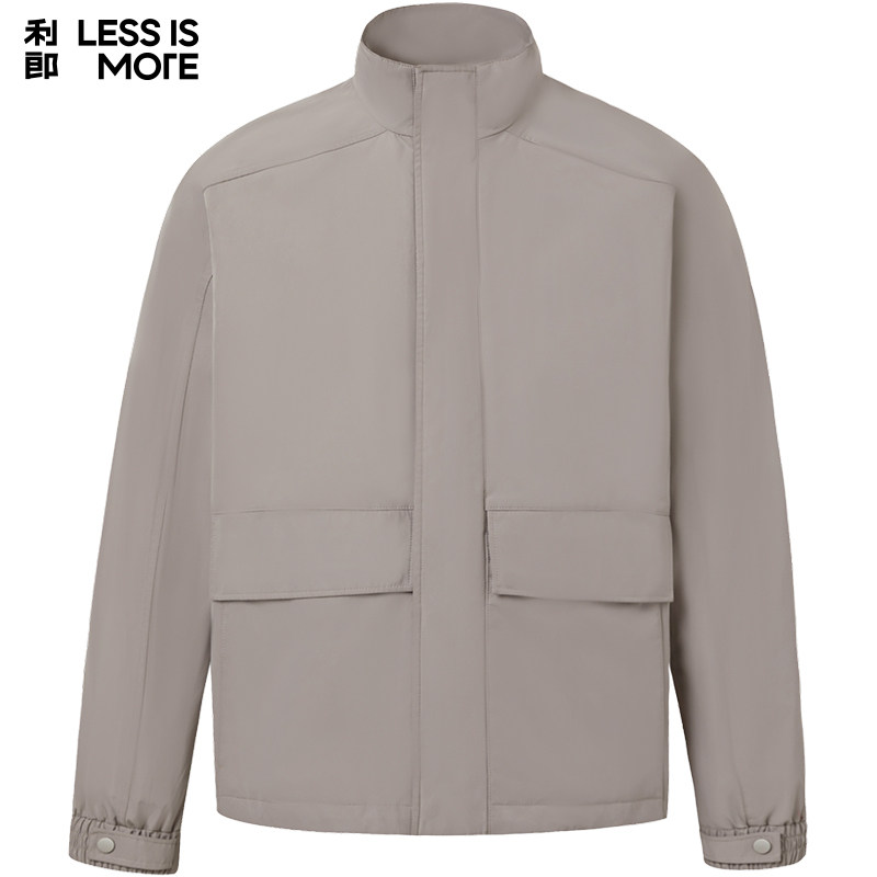 【防风保暖】利郎青年商务商场同款夹克男2026春季翻领休闲外套男