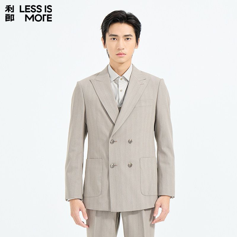 【抗皱耐磨】利郎青年商务西服套装2026春季两件套时尚修身西装男