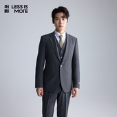 双弹面料 修身 利郎青年商务西服套装 2026春季 三件套时尚 西装 男