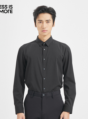 【尖角领设计】利郎青年商务商场同款长袖衬衫男2025秋休闲衬衣男