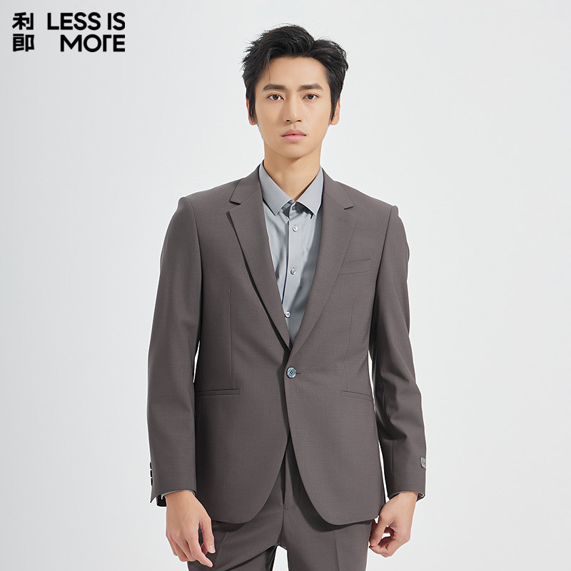 【羊毛混纺】利郎青年商务商场同款西服套装2026春季两件套西装男