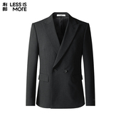 明暗条纹 修身 利郎青年商务西服套装 2026春季 两件套时尚 西装 男