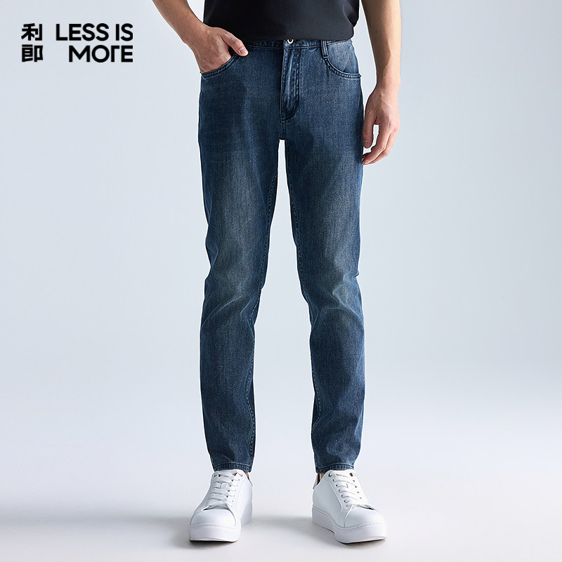 【万向弹面料】利郎青年商务牛仔裤2026春弹力休闲百搭通勤长裤男