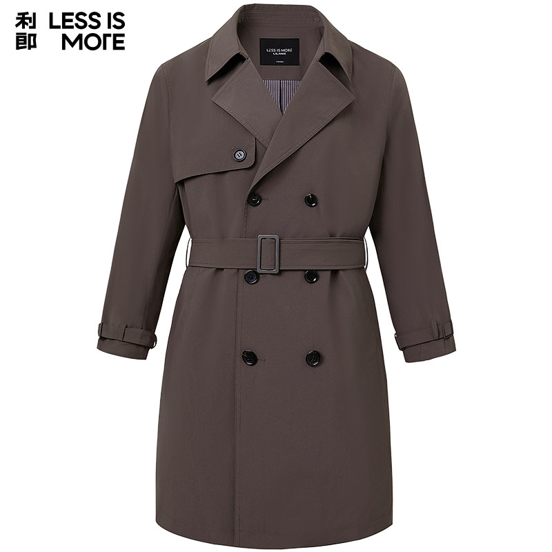 【化纤面料】利郎青年商务商场同款风衣2026春季弹力风衣外套男士