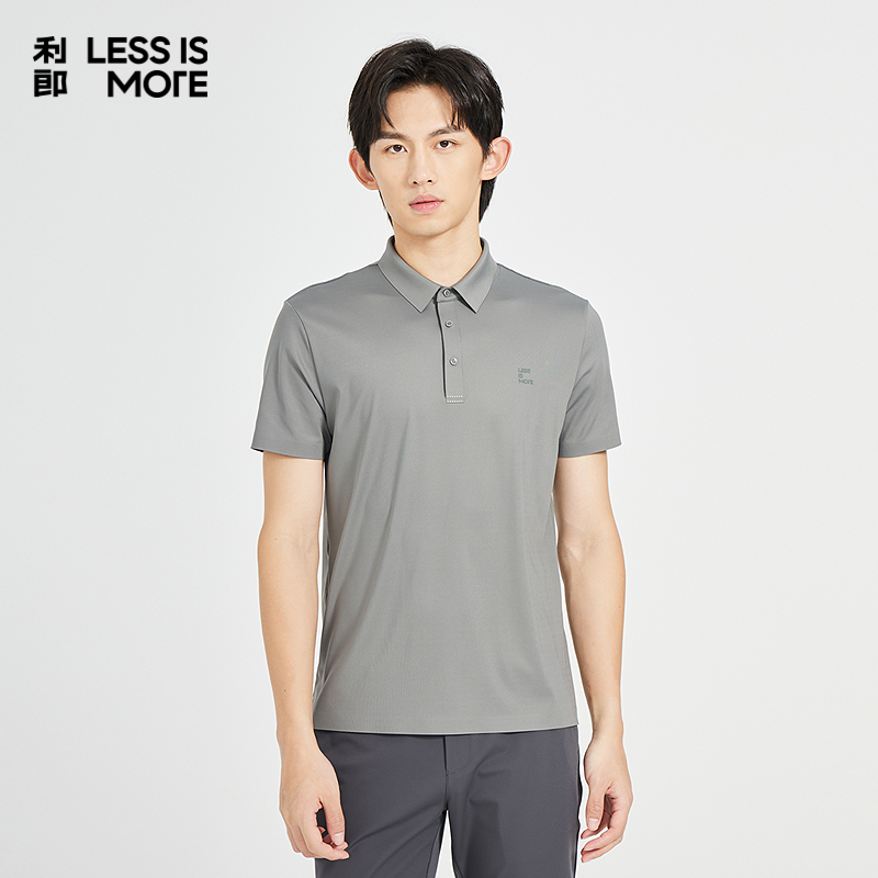 【锦氨面料】利郎青年商务短袖POLO衫男2025夏季休闲短tQ4XTX107