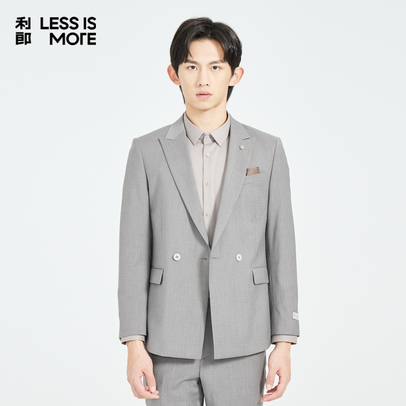 【竖条纹】利郎青年商务西服男2025秋季商务休闲西装外套Q4CXF19