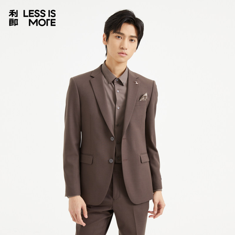 【经典易搭配】利郎青年商务西服男2025秋休闲西装两件套Q4QXF18