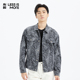 利郎青年商务夹克男2026春季 牛仔提花 翻领休闲外套男Q5CJK017