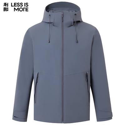 【连帽白鹅绒】利郎青年商务商场同款羽绒服2025冬保暖抗寒外套男