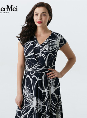 玫而美品牌专柜时尚气质修身连衣裙女中长款无袖连身裙MXLQ11000