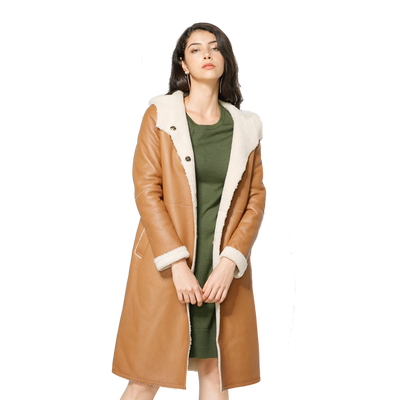 玫而美品牌时尚气质双面羊毛外套