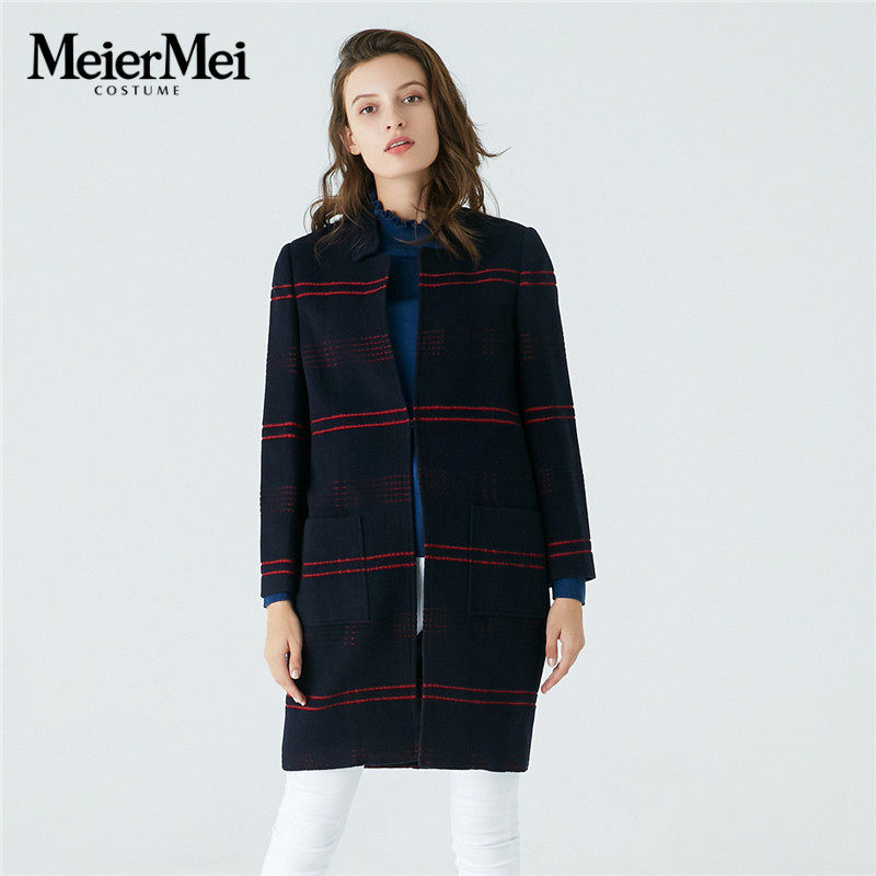 玫而美meiermei品牌通勤风大衣