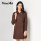 显瘦呢大衣中长款 玫而美品牌专柜时尚 气质修身 秋冬外套MDDM71330