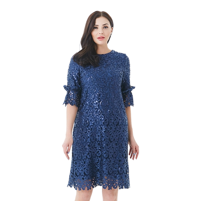 玫而美品牌女装专柜时尚修身显瘦连衣裙中长款蕾丝春季MCLS42500