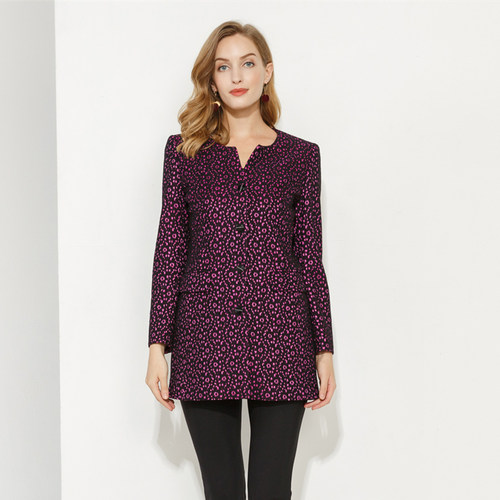 玫而美收腰显瘦中年妈妈优雅外套