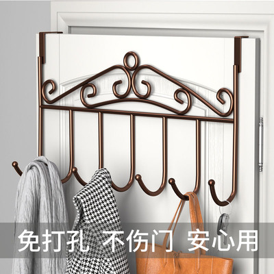 2025新款门后挂钩挂衣架墙上无痕壁挂免打孔置物架门上帽子钥匙衣