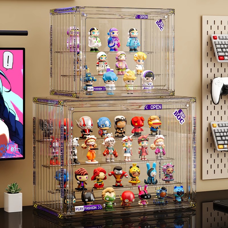 盲盒手办收纳盒泡泡玛特展示柜