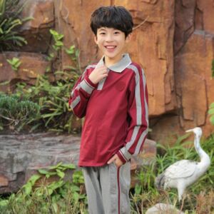 东莞市凤岗镇小学生统一校服春秋季运动男女长袖上衣薄款长裤套装