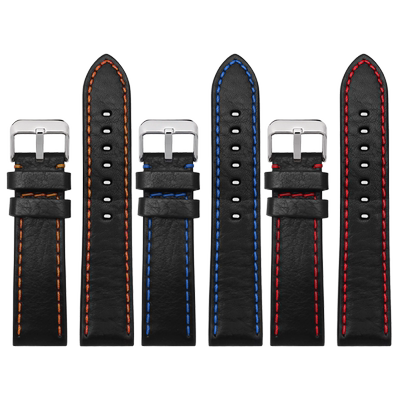 适配卡西欧手表带ECB-900DB/EFR-550RB 红牛赛车牛皮表带配件22mm