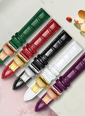 适配浪琴手表黛绰维纳优雅系列L5.512 L5.255真皮手表带女15 17mm