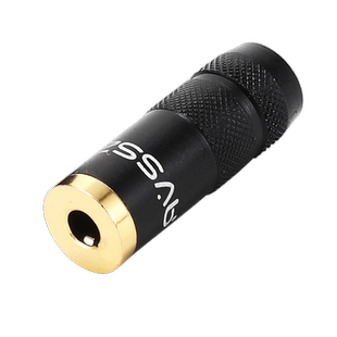 艾威尚发烧耳机线3.5mm2.5三极四平衡母座延长转接线公母插头银黑