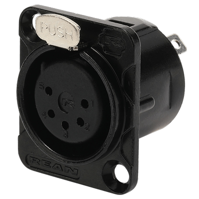 五芯卡侬座公母DMX灯光REAN