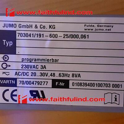 议价Jumo 00479277 久茂全新温控仪 703041/191-600-25/000 dTRON