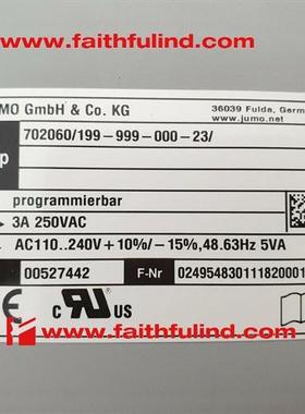 议价JUMO 00527442 久茂温控器 iTRON DR100  702060/199-999-000