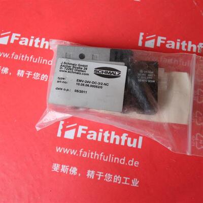 议价Schmalz 10.05.06.00052 施迈茨全新电磁阀 EMV-24V-DC-3/2-N