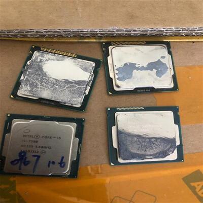 议价拆机CPU4个I7-7500I7-2600I5-457
