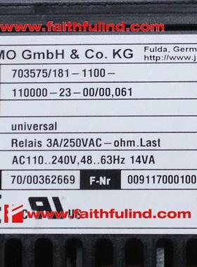 议价Jumo 00362669 久茂全新温控器 703575/181-1100 DICON 400