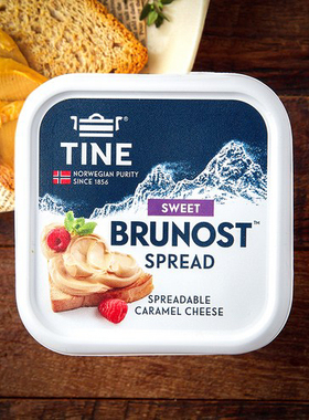 TINE挪威焦糖涂抹奶酪棕奶酪brown cheese涂抹奶酪150g