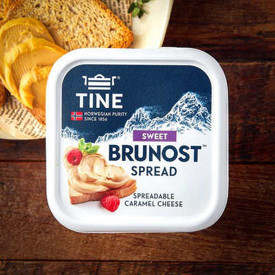 TINE挪威焦糖涂抹奶酪棕奶酪brown cheese涂抹奶酪150g