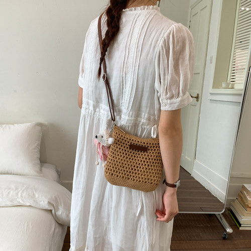 夏季编织包包女时尚单肩包斜挎包