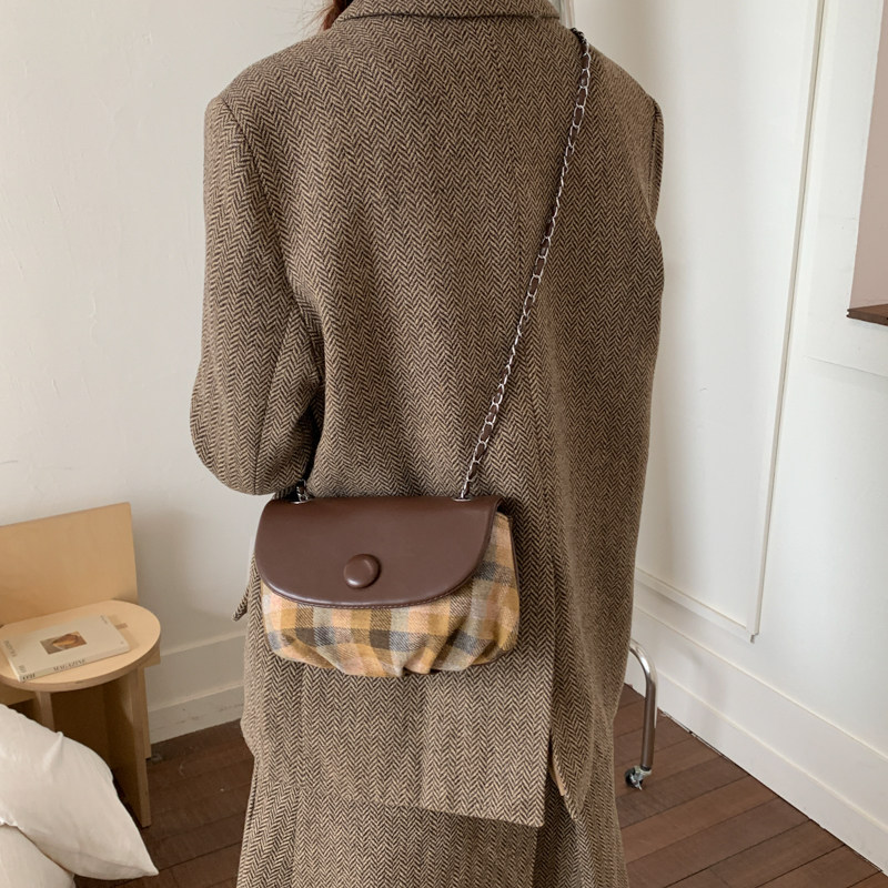 高级感轻奢小众设计链条包2025新款秋冬超火时尚单肩马鞍包斜挎包