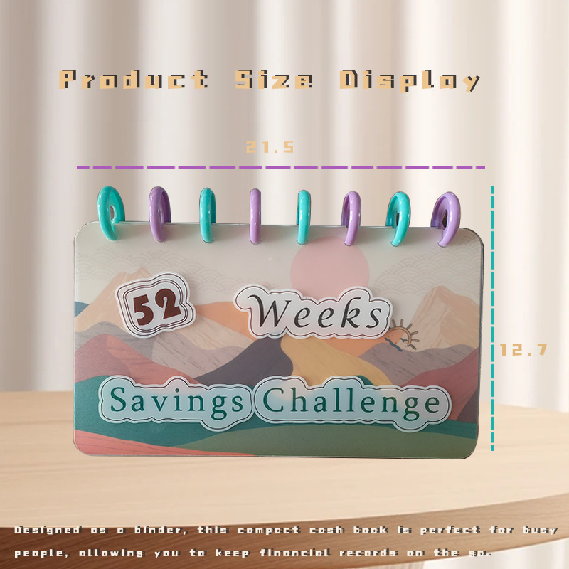 跨境现货 52 Week Savings Challenge 52周存钱挑战 存钱计划本