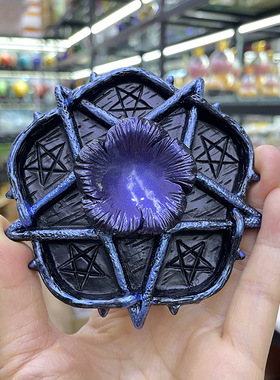 水晶球树脂底座 五星盘球座摆件 居家桌面树脂工艺品摆件饰品