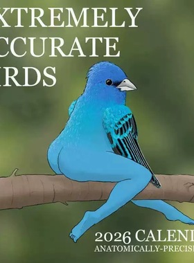 跨境热2026CALENDAR OF EXTREMELY ACCURATE BIRDS鸟类日历