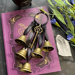 女巫风铃铛保护门把手挂钩威卡风铃家居房间窗台装饰挂件吊饰装饰