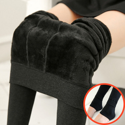 冬季七彩棉加绒打底裤外穿大码