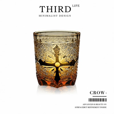 Life's·Crow·酒具水晶玻璃杯子江户切子威士忌酒杯女高端 |克罗