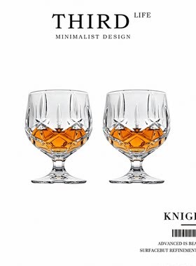 Life's·knight·白兰地杯水晶玻璃轻奢威士忌杯醒酒器酒具 |爵士