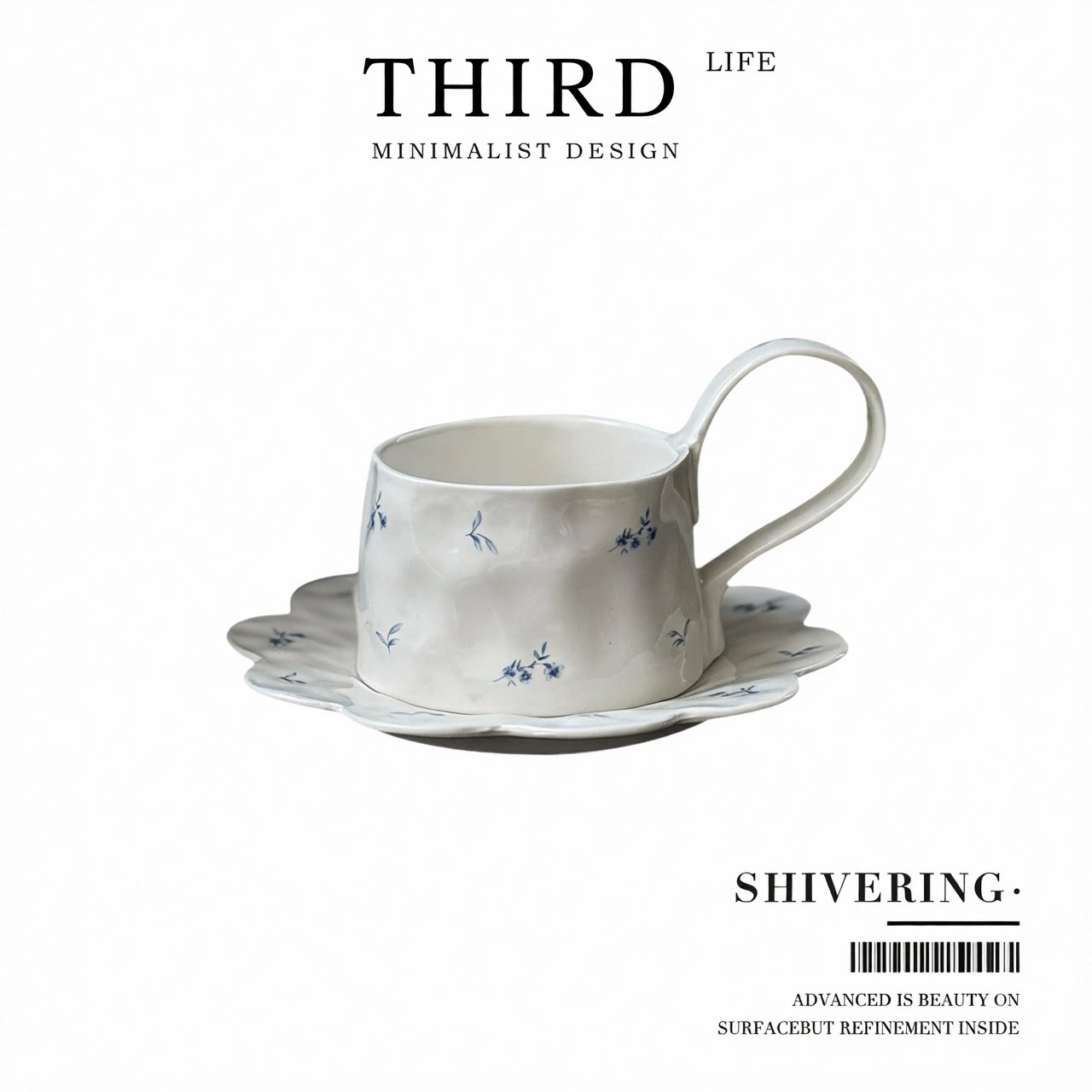 Life's·Shivering·咖啡杯碟高颜值杯具法式复古手作陶瓷 | 碎花