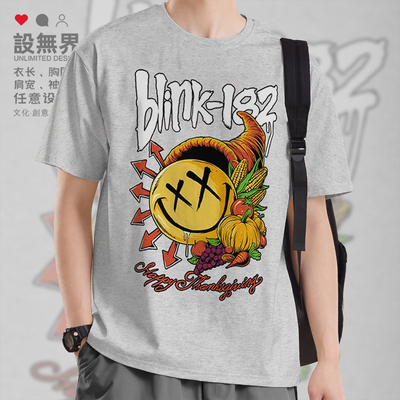Blink182经典LOGO感恩短袖T恤