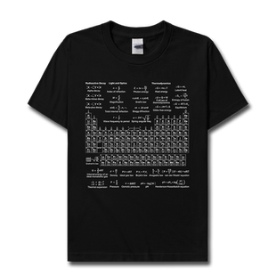 学科化学元素周期表门捷列夫休闲装纯棉短袖T恤男训练服设 无界